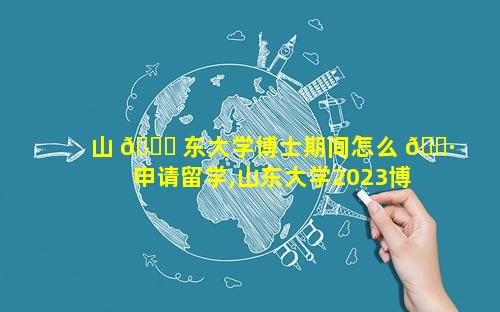 山 🐅 东大学博士期间怎么 🌷 申请留学,山东大学2023博士申请考核